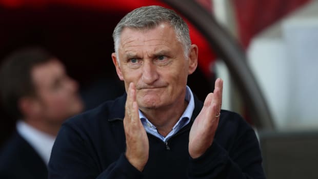 Tony Mowbray applauds